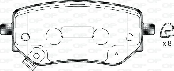 Open Parts BPA1802.02 - Bremžu uzliku kompl., Disku bremzes ps1.lv