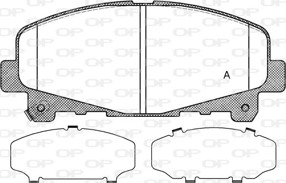 Open Parts BPA1390.02 - Bremžu uzliku kompl., Disku bremzes ps1.lv