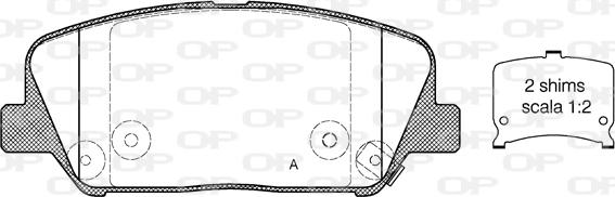 Open Parts BPA1398.12 - Bremžu uzliku kompl., Disku bremzes ps1.lv