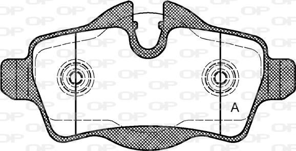 Open Parts BPA1344.00 - Bremžu uzliku kompl., Disku bremzes ps1.lv