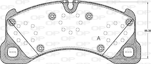 Open Parts BPA1345.00 - Bremžu uzliku kompl., Disku bremzes ps1.lv