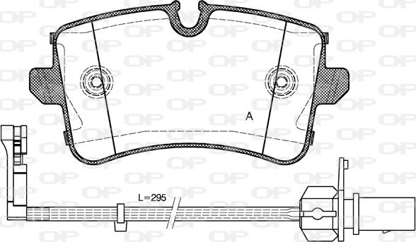 Open Parts BPA1343.10 - Bremžu uzliku kompl., Disku bremzes ps1.lv