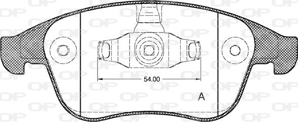 Open Parts BPA1350.00 - Bremžu uzliku kompl., Disku bremzes ps1.lv