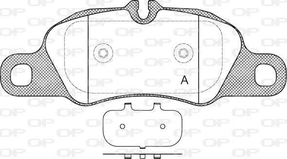 Open Parts BPA1366.00 - Bremžu uzliku kompl., Disku bremzes ps1.lv