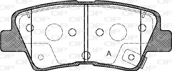 Open Parts BPA1362.52 - Bremžu uzliku kompl., Disku bremzes ps1.lv