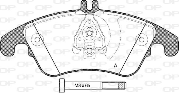 Open Parts BPA1304.00 - Bremžu uzliku kompl., Disku bremzes ps1.lv