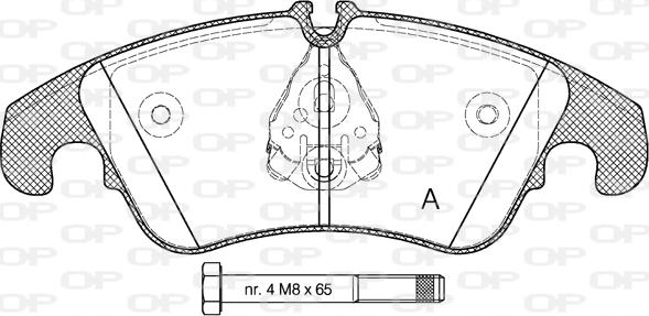 Open Parts BPA1304.10 - Bremžu uzliku kompl., Disku bremzes ps1.lv