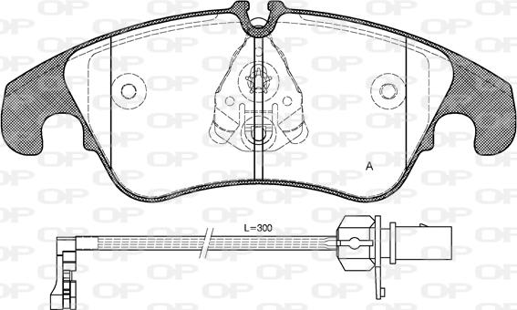 Open Parts BPA1304.31 - Bremžu uzliku kompl., Disku bremzes ps1.lv