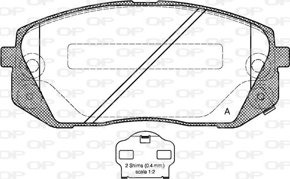 Open Parts BPA1302.02 - Bremžu uzliku kompl., Disku bremzes ps1.lv