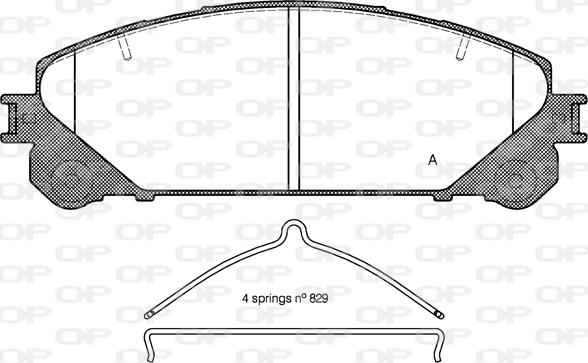 Open Parts BPA1312.00 - Bremžu uzliku kompl., Disku bremzes ps1.lv