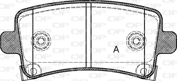 Open Parts BPA1388.04 - Bremžu uzliku kompl., Disku bremzes ps1.lv