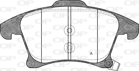 Open Parts BPA1249.22 - Bremžu uzliku kompl., Disku bremzes ps1.lv