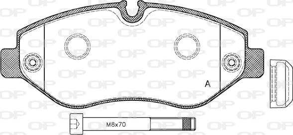 Open Parts BPA1245.00 - Bremžu uzliku kompl., Disku bremzes ps1.lv