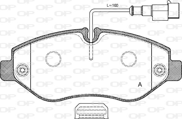 Open Parts BPA1245.02 - Bremžu uzliku kompl., Disku bremzes ps1.lv