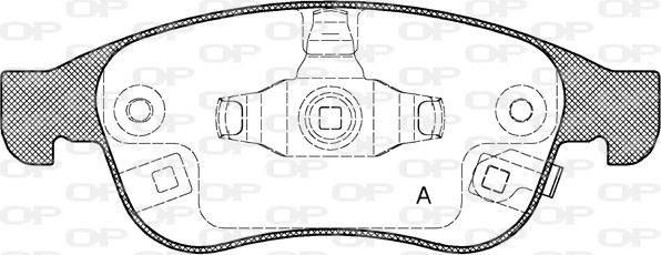 Open Parts BPA1248.12 - Bremžu uzliku kompl., Disku bremzes ps1.lv