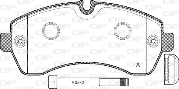 Open Parts BPA1243.00 - Bremžu uzliku kompl., Disku bremzes ps1.lv