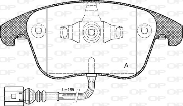 Open Parts BPA1219.21 - Bremžu uzliku kompl., Disku bremzes ps1.lv