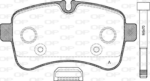 Open Parts BPA1282.00 - Bremžu uzliku kompl., Disku bremzes ps1.lv