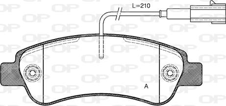 Open Parts BPA1238.02 - Bremžu uzliku kompl., Disku bremzes ps1.lv