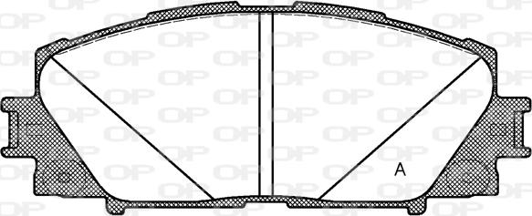 Open Parts BPA1224.10 - Bremžu uzliku kompl., Disku bremzes ps1.lv