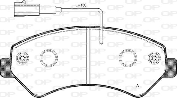 Open Parts BPA1275.12 - Bremžu uzliku kompl., Disku bremzes ps1.lv