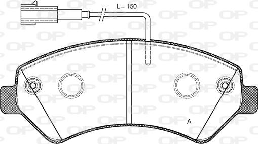 Open Parts BPA1275.22 - Bremžu uzliku kompl., Disku bremzes ps1.lv