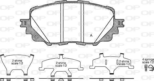 Open Parts BPA1708.00 - Bremžu uzliku kompl., Disku bremzes ps1.lv