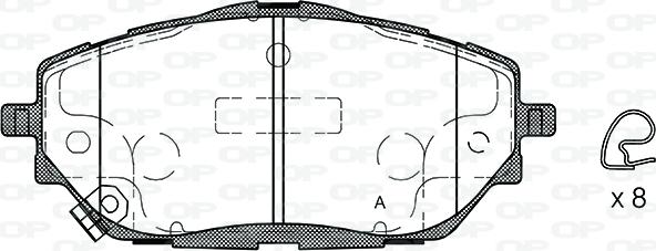 Open Parts BPA1786.02 - Bremžu uzliku kompl., Disku bremzes ps1.lv