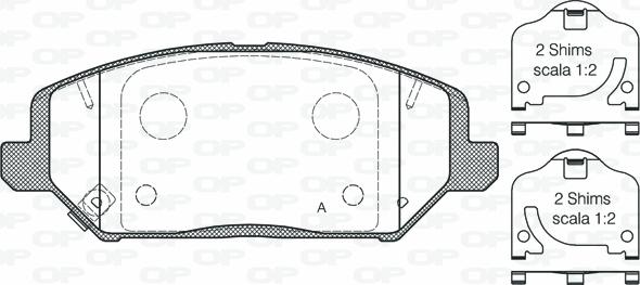 Open Parts BPA1783.02 - Bremžu uzliku kompl., Disku bremzes ps1.lv