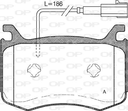 Open Parts BPA1721.02 - Bremžu uzliku kompl., Disku bremzes ps1.lv