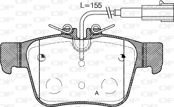 Open Parts BPA1722.02 - Bremžu uzliku kompl., Disku bremzes ps1.lv