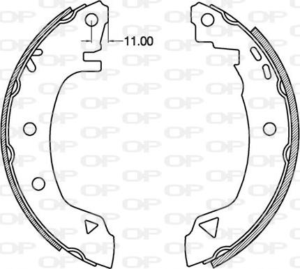 Open Parts BSA2097.00 - Bremžu loku komplekts ps1.lv