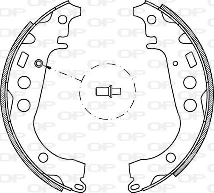 Open Parts BSA2044.00 - Bremžu loku komplekts ps1.lv