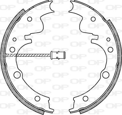 Open Parts BSA2046.00 - Bremžu loku komplekts ps1.lv