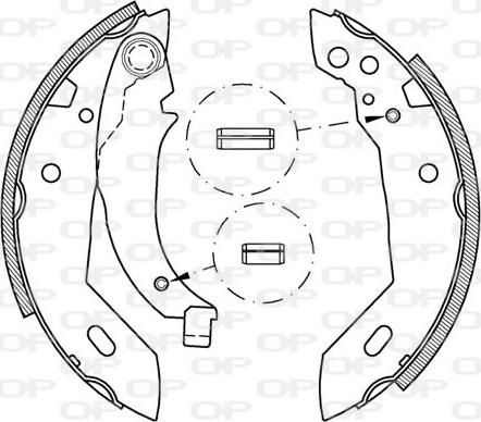 Open Parts BSA2041.00 - Bremžu loku komplekts ps1.lv