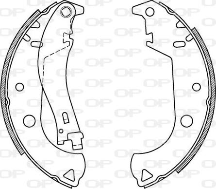 Open Parts BSA2059.00 - Bremžu loku komplekts ps1.lv