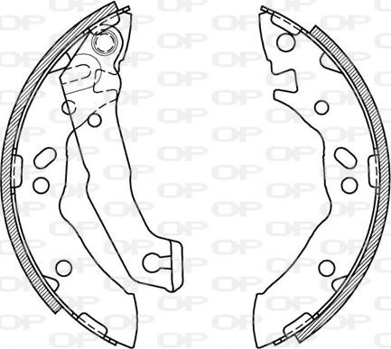 Open Parts BSA2055.00 - Bremžu loku komplekts ps1.lv