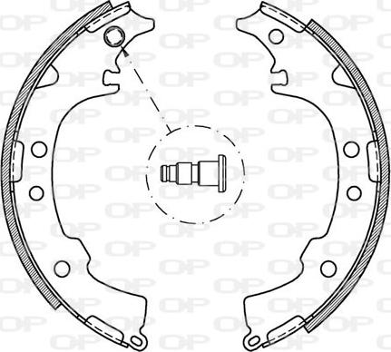 Open Parts BSA2053.00 - Bremžu loku komplekts ps1.lv