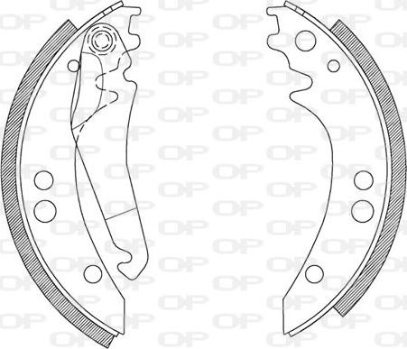 Open Parts BSA2065.00 - Bremžu loku komplekts ps1.lv