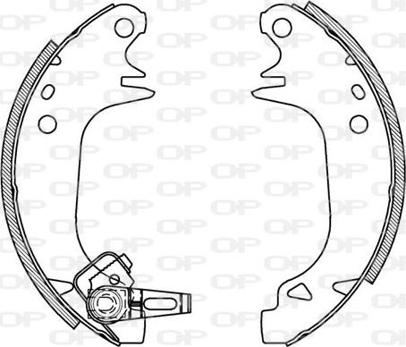 Open Parts BSA2062.00 - Bremžu loku komplekts ps1.lv