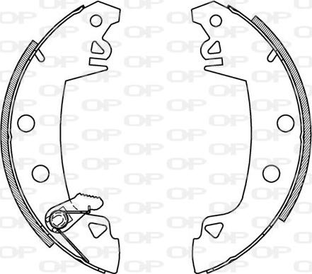 Open Parts BSA2003.00 - Bremžu loku komplekts ps1.lv