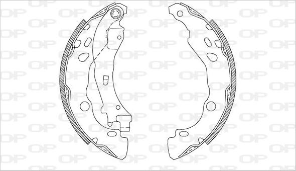 Open Parts BSA2080.00 - Bremžu loku komplekts ps1.lv