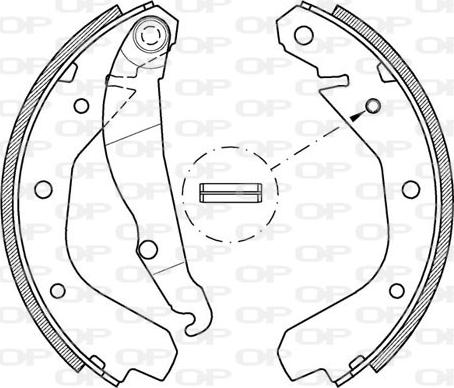 Open Parts BSA2034.00 - Bremžu loku komplekts ps1.lv