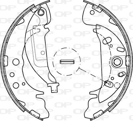 Open Parts BSA2035.00 - Bremžu loku komplekts ps1.lv