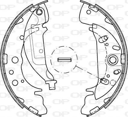 Open Parts BSA2036.00 - Bremžu loku komplekts ps1.lv