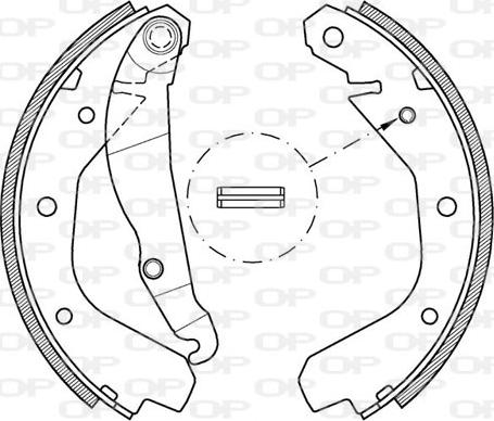 Open Parts BSA2038.00 - Bremžu loku komplekts ps1.lv