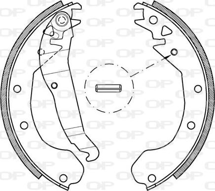 Open Parts BSA2037.00 - Bremžu loku komplekts ps1.lv