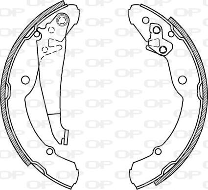 Open Parts BSA2029.00 - Bremžu loku komplekts ps1.lv