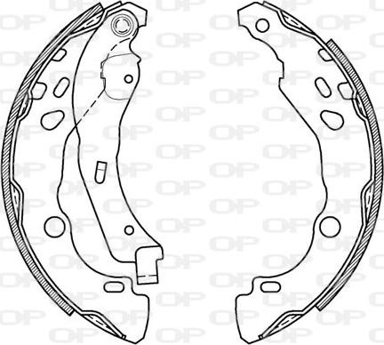 Open Parts BSA2079.00 - Bremžu loku komplekts ps1.lv