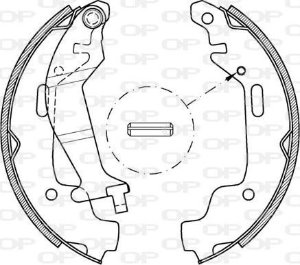 Open Parts BSA2074.00 - Bremžu loku komplekts ps1.lv